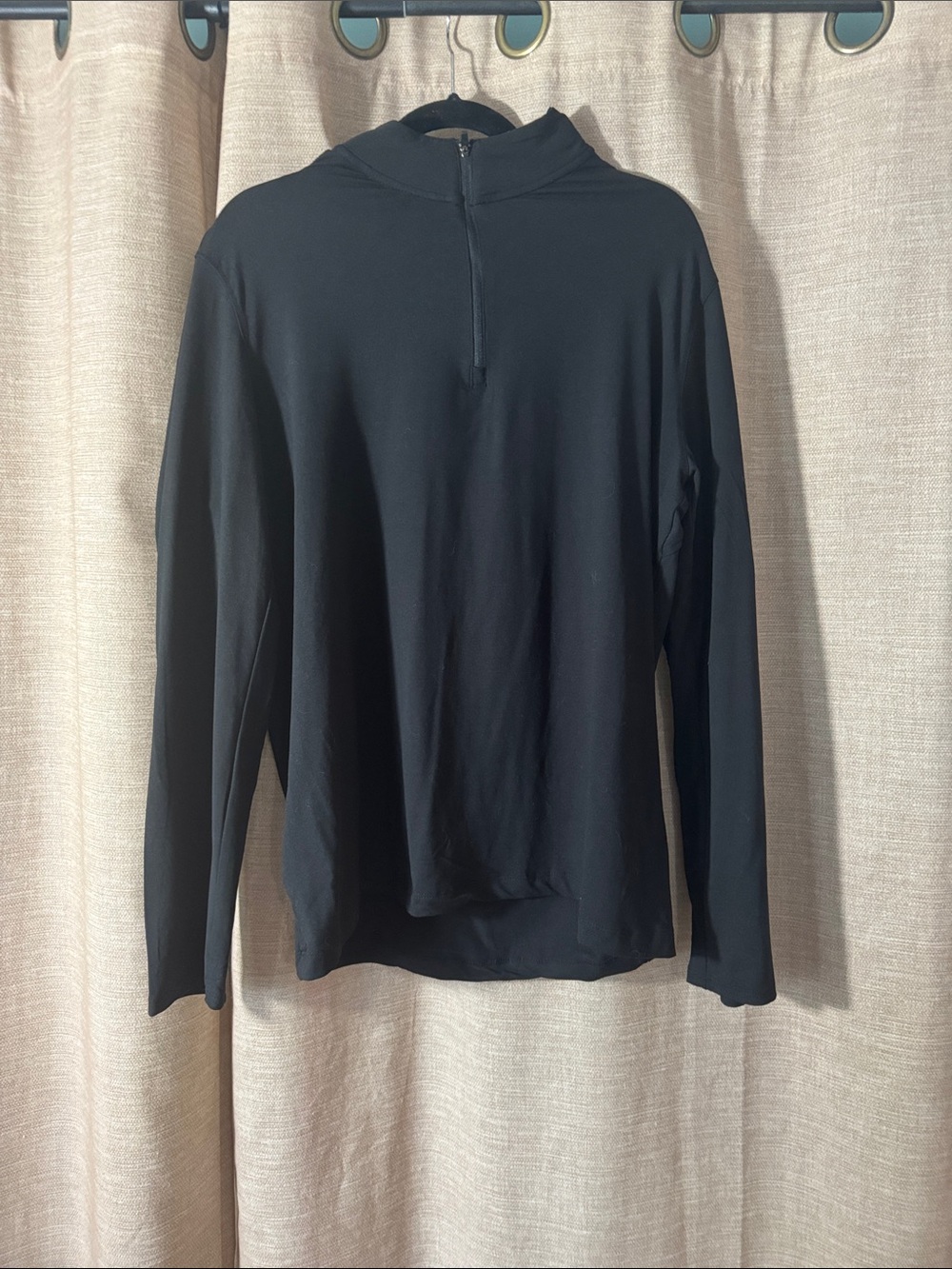 Kyodan Black Long Sleeve Quarter-Zip Hoodie Shirt